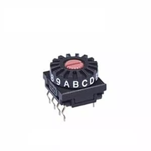 NKK SWITCHES Coded Rotary Switch Through Hole Rotary Actuator 16 Position, FR01SR16P