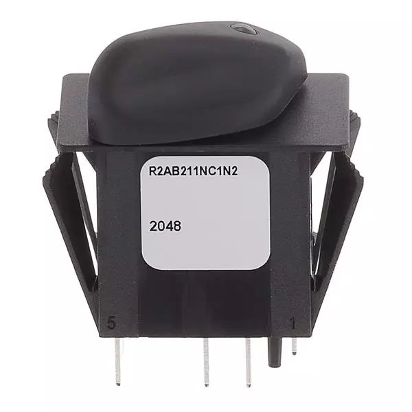 Otto Rotary Switch Non-Illuminated Quick Connect Termination 16 & 20 Amp Knob Actuator 12 V DC, 28 V DC, R2AB211NC1N2