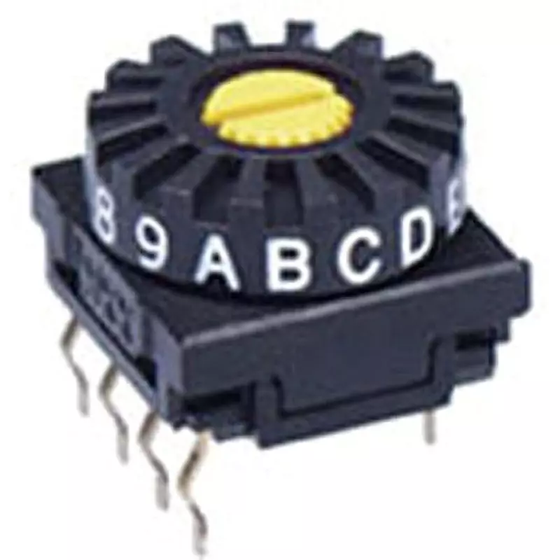 NKK SWITCHES Dip Rotary Switch PC Terminal, FR01-SC16P-ST (Pack of 50)