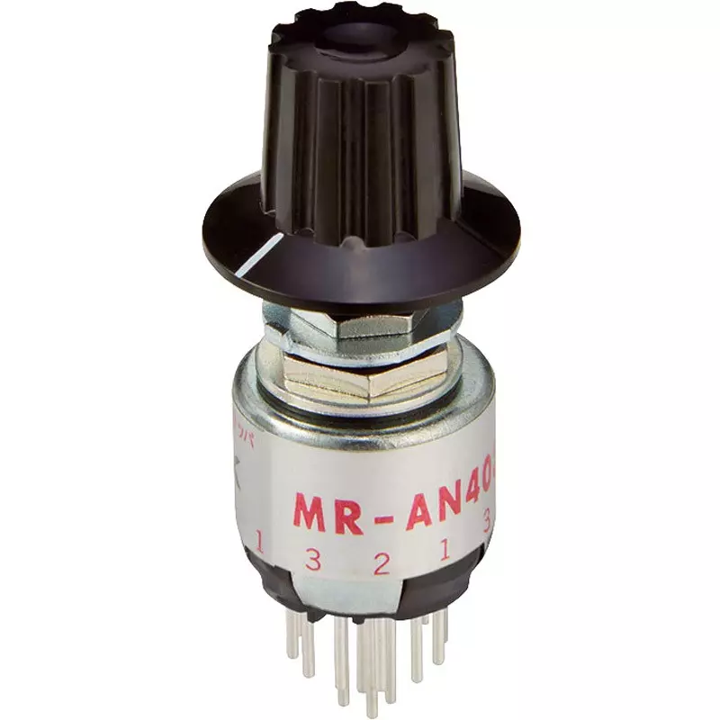NKK SWITCHES Rotary Switch 4 Pole, MR-AN403