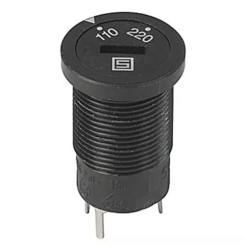 SCHURTER Rotary Switch Non-Illuminated Solder Pin Termination 6.3 Amp, 33.4601