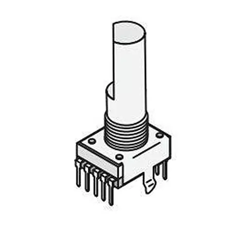 ALPHA Rotary Switch Non-Illuminated PC Pin Termination 300 mA 16 V DC, SR1712F-0103-15F0A-N9-N-027
