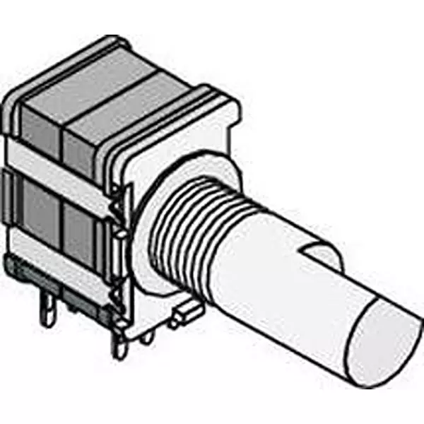 ALPHA Rotary Switch Non-Illuminated PCB Termination 100 mA 16 V DC, SR10010F-0106-20F0B-C7-N-0027