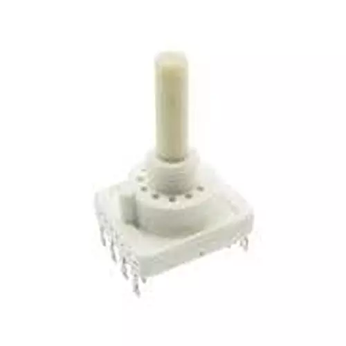 C&K COMPONENTS Coded Rotary Switch Solder Pin Termination Screwdriver Slot Actuator, RTAP32S06W25NS