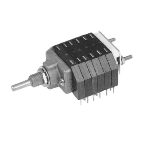 ELECTROSWITCH Rotary Switch Non-Illuminated Solder Lug Termination 250 mA 28 V DC, C3P0212N-A