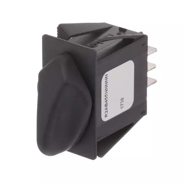 Otto Rotary Switch Non-Illuminated Quick Connect Termination 16 & 20 Amp Knob Actuator 12 V DC, 28 V DC, R2AB455NNNNN