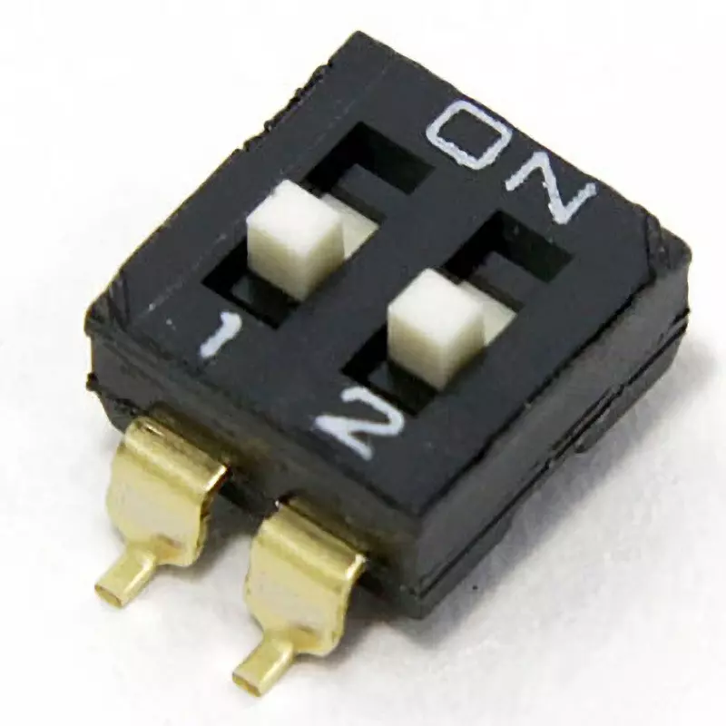 Omron Slide Dip Switch Convex Type 2-Pole, A6S-2104-H