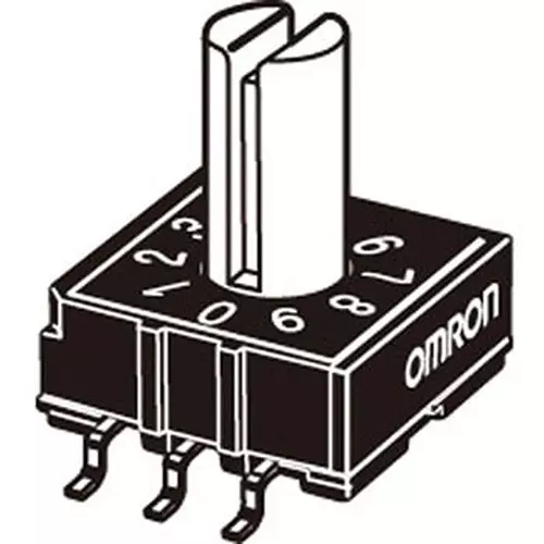 Omron Rotary Dip Switch -20 to +80℃ Operating Temperature, A6RS-101RS