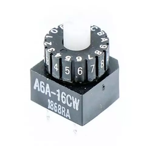 Omron Sealed Dip Switch 10 mohm or more (at 250 V DC), A6A-16CW