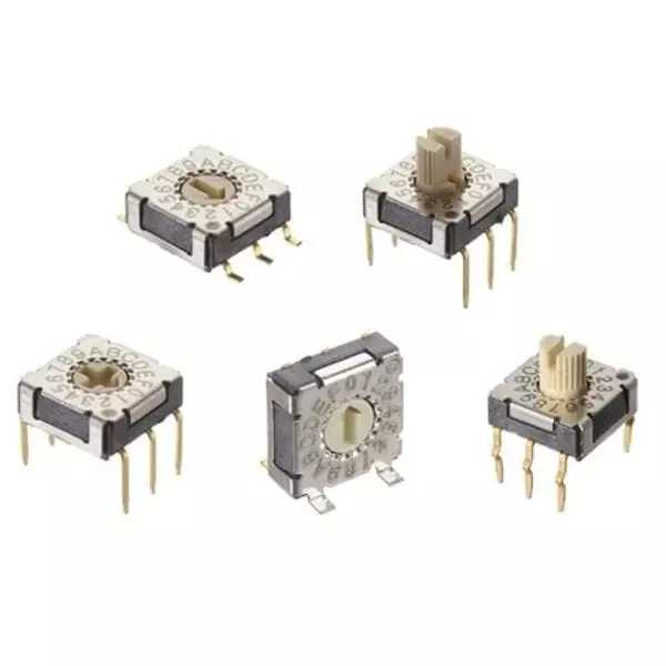 C&K COMPONENTS Coded Rotary Switch SMD/SMT Cross Slot Actuator 16 Position, RTF16R2J