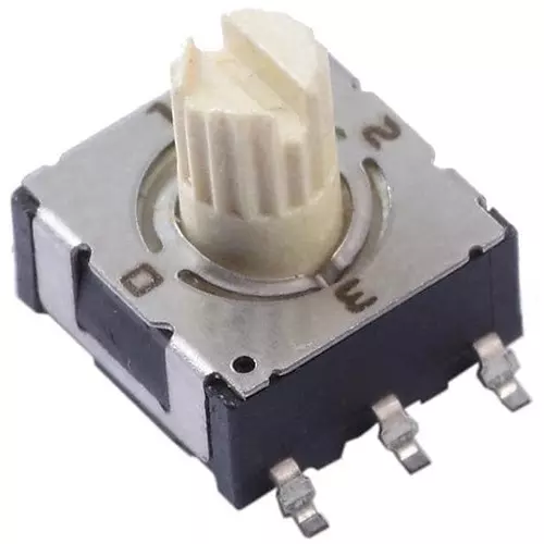 CTS Coded Rotary Switch SMD/SMT Shaft Actuator 4 Position, 220AMC04R