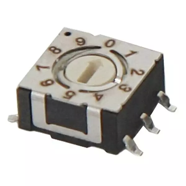 CTS Coded Rotary Switch SMD/SMT Flush Actuator 4 Position, 220AMA04R