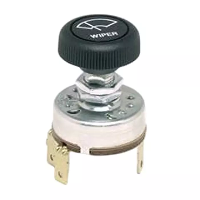 Cole Hersee Rotary Switch Non-Illuminated Quick Connect Termination 6 Amp Knob Actuator, 75221-09