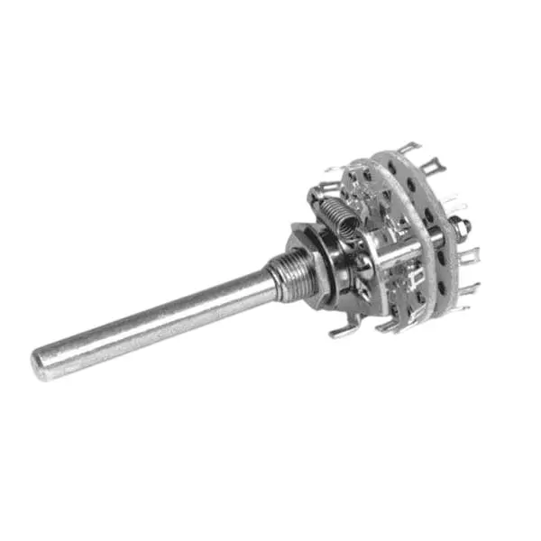 ELECTROSWITCH Rotary Switch Non-Illuminated Solder Lug Termination 500 mA 28 V DC, E3G0603N-2