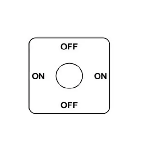 Kaycee Compact Light Duty Rotary Switch On-Off 90° 100 Amp Three Phase, SC104H6