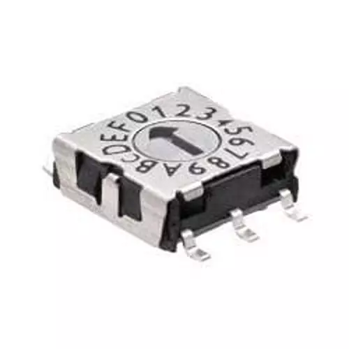 APEM Coded Rotary Switch SMD/SMT Termination Rotary Actuator, P25SMT103