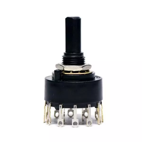 ELECTROSWITCH Rotary Switch Non-Illuminated Solder Lug Termination 1 Amp 28 V DC, C6P0206N-A