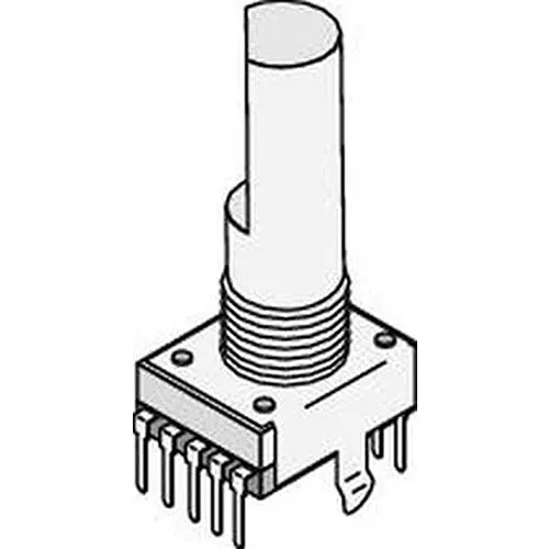 ALPHA Rotary Switch Non-Illuminated PCB Termination 300 mA 16 V DC, SR1712F-0202-20F0A-N9-N-027