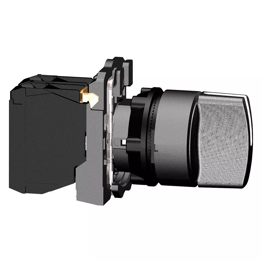 SCHNEIDER ELECTRIC Rotary Switches NON-ILLUM ROTARY SWITCH, 2POLE, 6A, 120V, XB5AD53