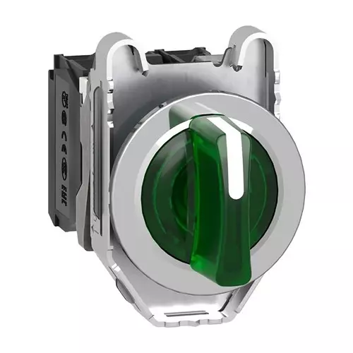 SCHNEIDER ELECTRIC Rotary Switches ROTARY SWITCH, 3 POS, 6A, 120V, 45DEG, XB4FK133G5.