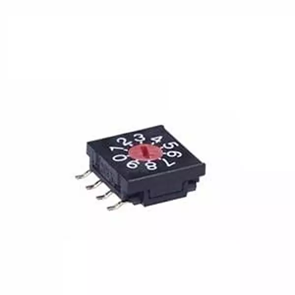 NKK SWITCHES Coded Rotary Switch SMD/SMT Rotary Actuator 10 Position, FR02FR10P-R