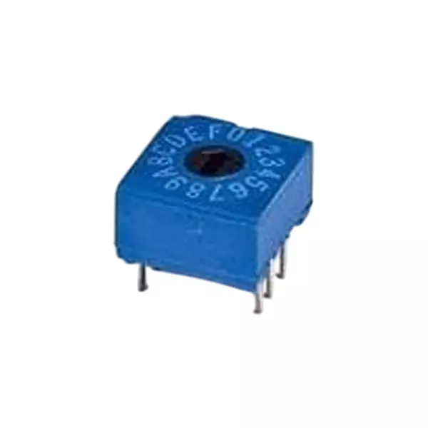 TE CONNECTIVITY Coded Rotary Switch Through Hole Termination Raised Actuator, DRM16RA04