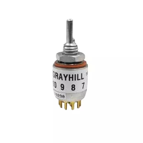 GRAYHILL Rotary Switch Non-Illuminated Solder Lug Termination 200 mA 28 V DC, 50L45-01-1-05N