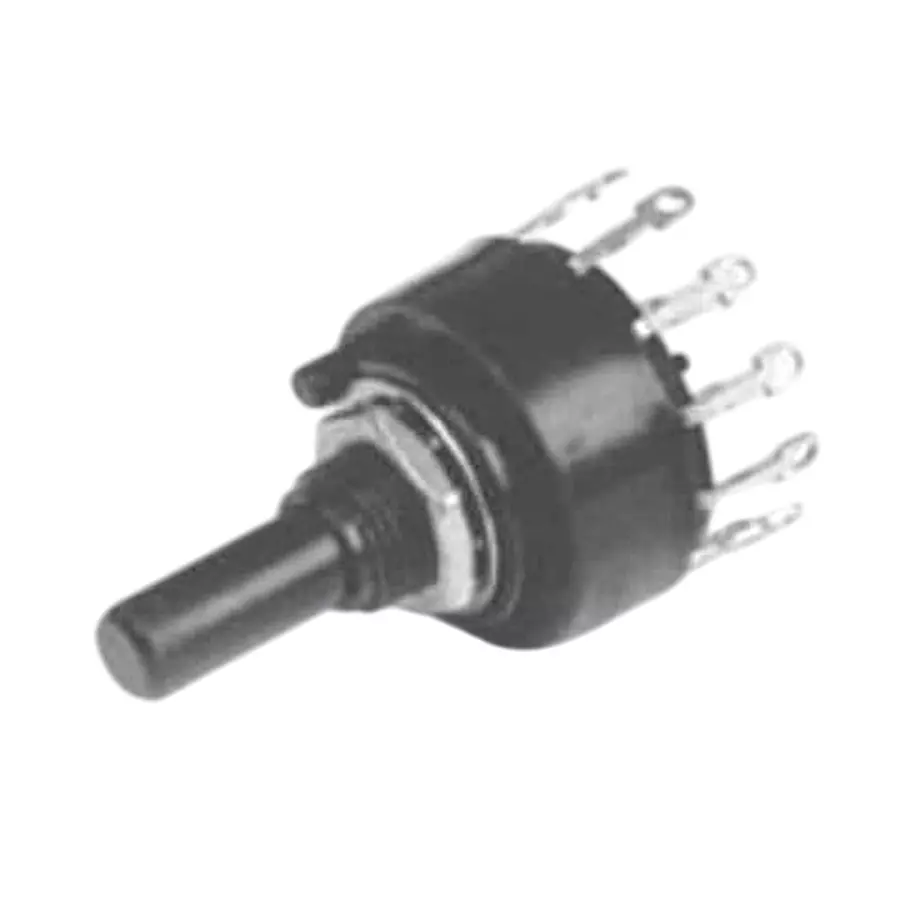 ELECTROSWITCH Rotary Switch Non-Illuminated Solder Lug Termination 1 Amp 28 V DC, C6P0112N-A