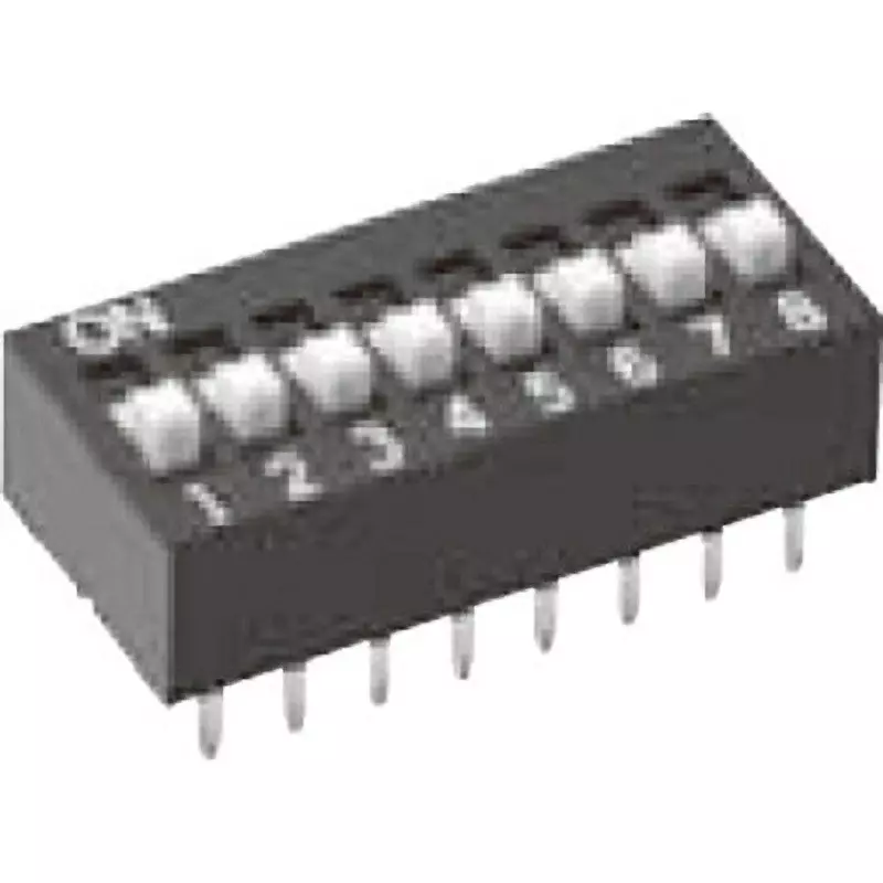 Omron Slide Dip Switch Convex Type 6-Pole, A6E-6104-N