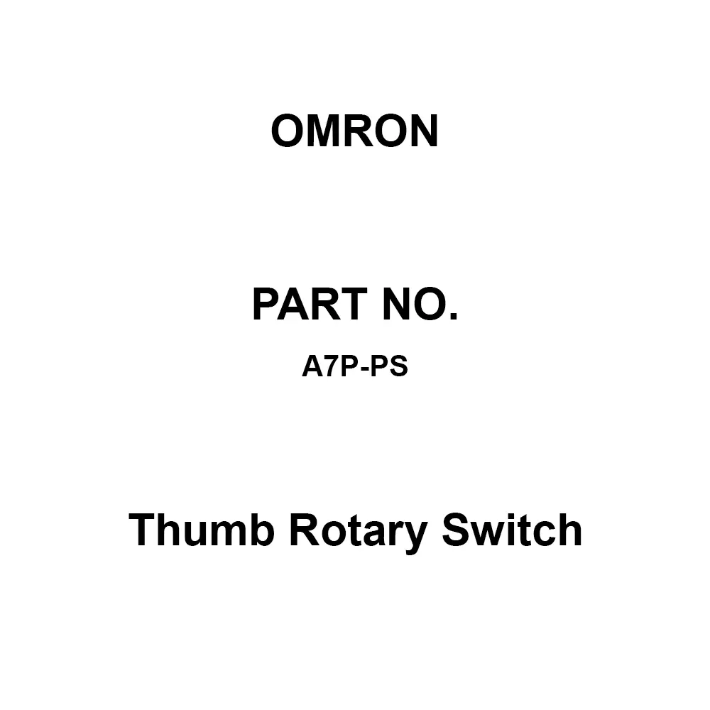 Omron Thumb Rotary Switch Light Gray, A7P-PS