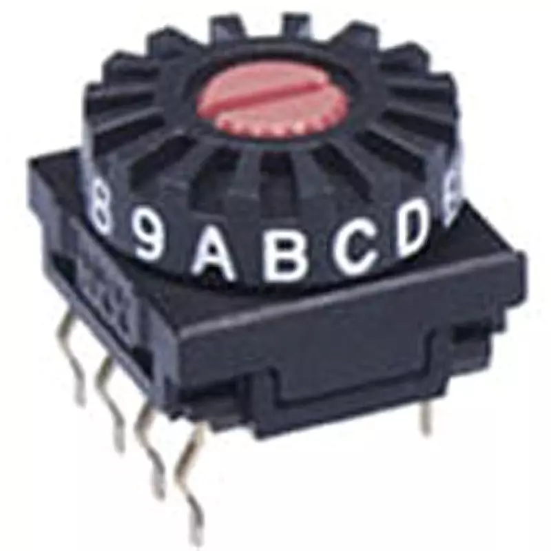 NKK SWITCHES Dip Rotary Switch PC Terminal, FR01-SR16P-ST (Pack of 50)
