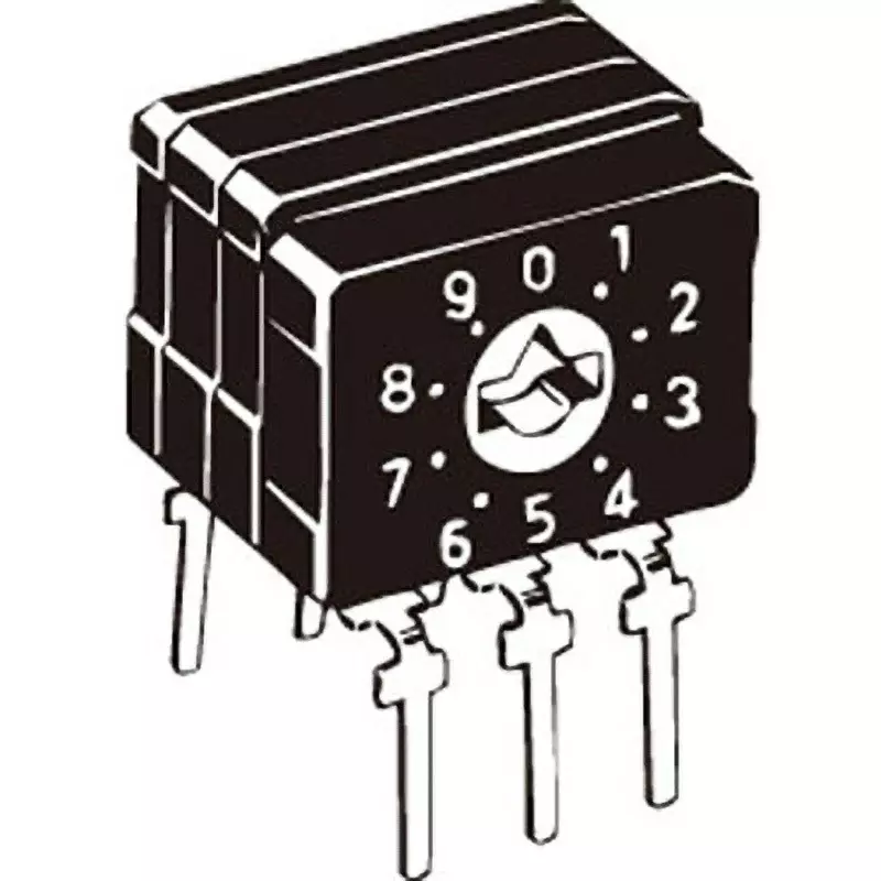 Omron Sealed Rotary Dip Switch Side Operation, A6CV-16R