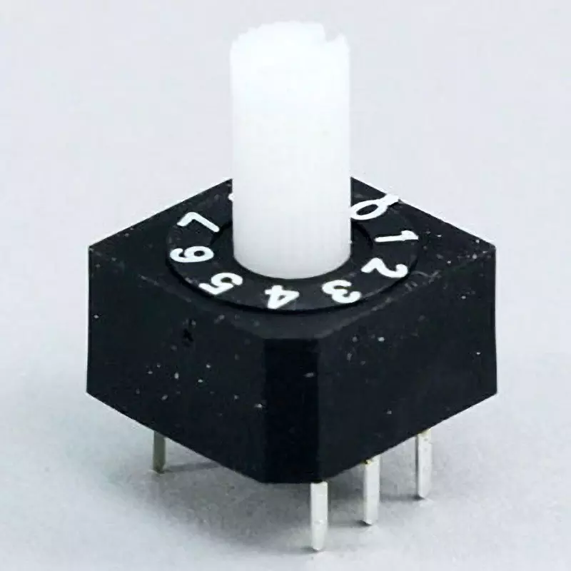 Omron Sealed Rotary Dip Switch Shaft Type, A6A-10RS