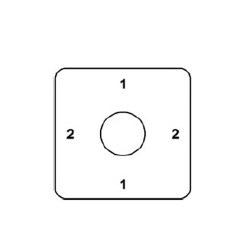Kaycee AC/DC Rotary Switch Two Way, No Off 90° 25 Amp Single Phase, RP225A