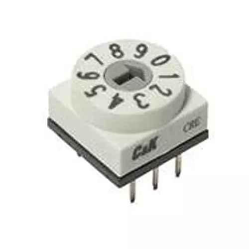 C&K COMPONENTS Coded Rotary Switch SMD/SMT Rotary Actuator 16 Position, CRE16RRDL0S