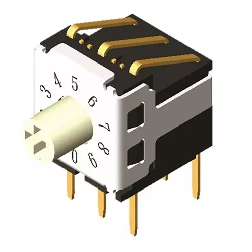 Diptronics Coded Rotary Switch, R7V3-16RA-V-B
