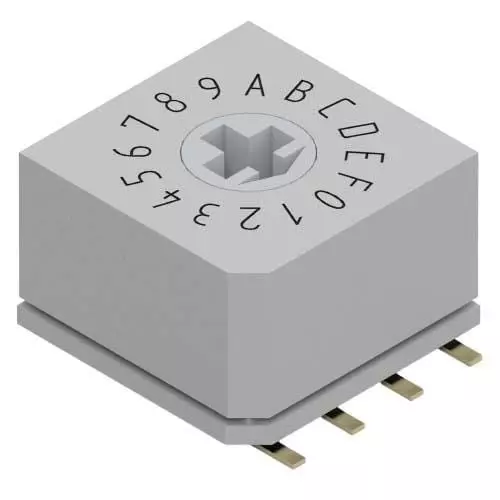 ITW SWITCHES Rotary Switch Non-Illuminated, 034-550-001