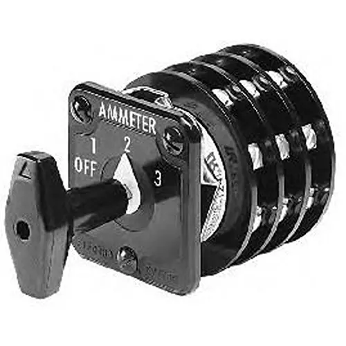 ELECTROSWITCH Rotary Switch Non-Illuminated Screw Termination 30 Amp Oval Actuator, 24202B