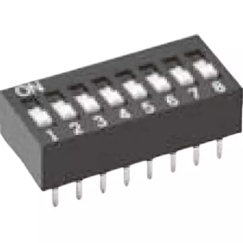 Omron Slide DIP Switch (Strike) White Color, A6E-3101-N