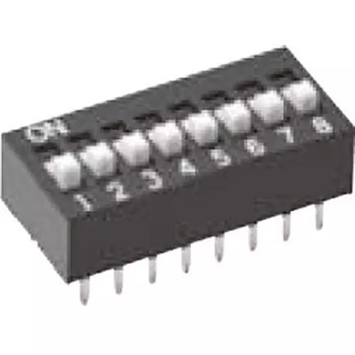Omron Slide DIP Switch (Strike) White Color, A6E-7104-N