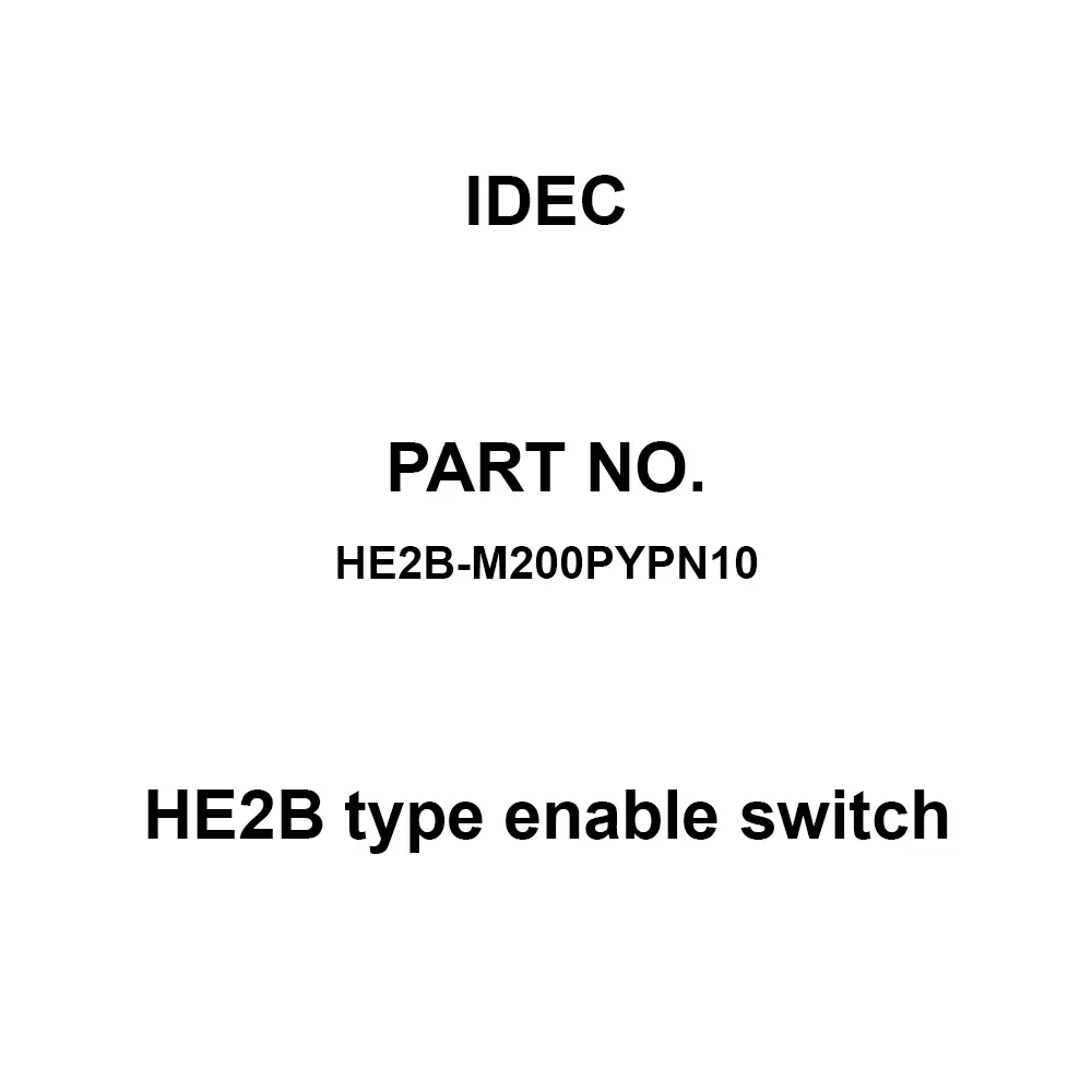 IDEC HE2B type enable switch 3-Position Switch: 2 Solder Terminal 250 V, HE2B-M200PYPN10 (Set of 10 Pcs)
