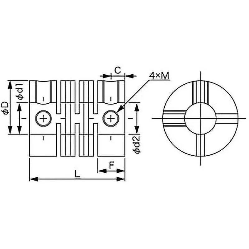 JTEKT Resin Coupling Glass fiber reinforced PBT resin Material Plastic Coupling Type, GJ-6