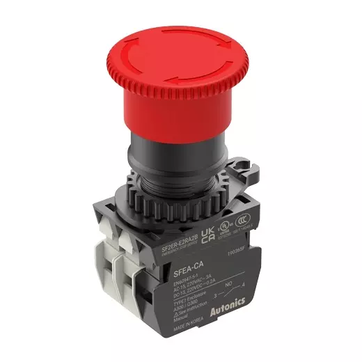 Autonics Safety Switch 4.7 mm±0.5 Operation Distance Red A1B2, SF2ER-E2RA2B