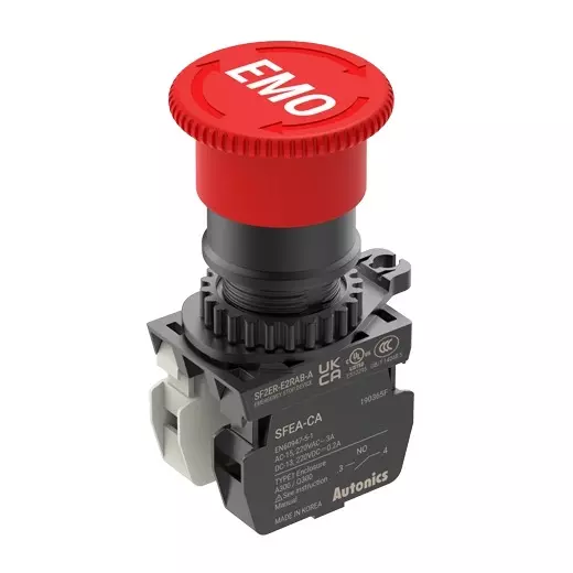 Autonics Safety Switch 4.7 mm±0.5 Operation Distance Red A1 B1, SF2ER-E2RAB-A