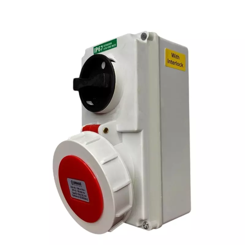 Sibass Electric Interlock Switch with CE Mark 32 A 5 Pin and IP 67 Rating, SE-13252