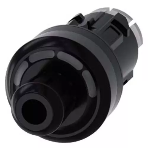 Siemens ID Key Operated Switch Black Color Plastic Body Round Shape and 22 mm Size, 3SU1000-4WS10-0AA0