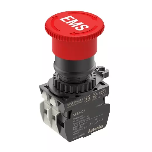 Autonics Safety Switch 4.7 mm±0.5 Operation Distance Red A1 B2, SF2ER-E2RA2B-S