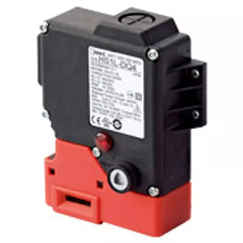 IDEC Hs1L Safety Switch With Solenoid 50 Mω Or Less (Initial Value) BlACk / Red, Hs1L-R44Kmsr-R