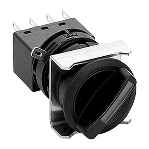 IDEC Flash Silhouette LW Series Illuminated Selector Switch, LW6F-21C22VPW