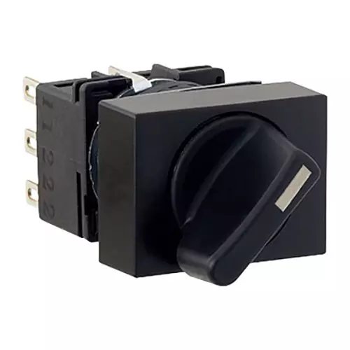 IDEC LB Series Selector Switch Φ16 mm, LB3S-21LT6